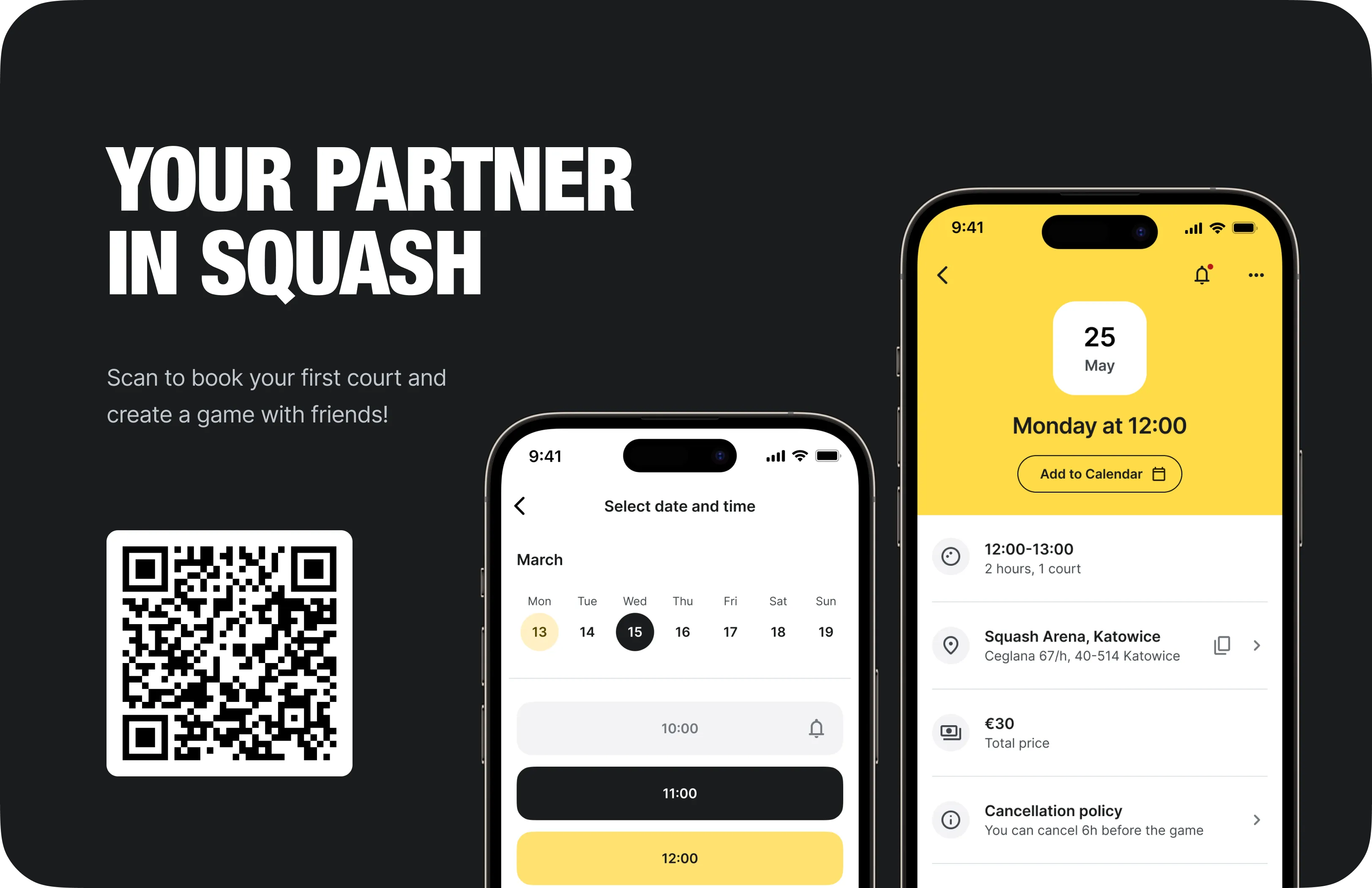 Your partner  in squash